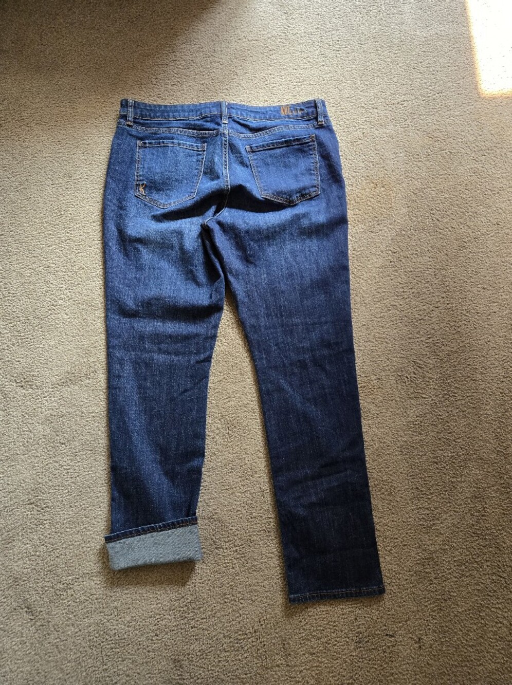 KUT from the Kloth Women’s Dark Blue Straight Leg Jeans